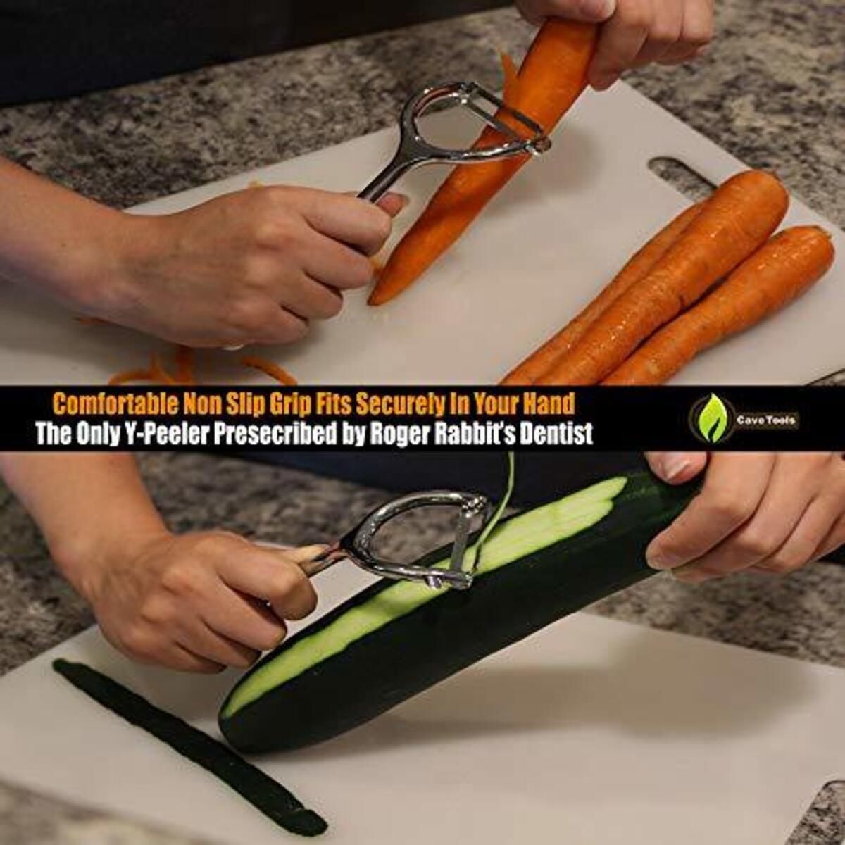 Vegetable Y Peeler Julienne Swivel Stainless Steel Blade Slice Apples Potato Deals - RebateKey