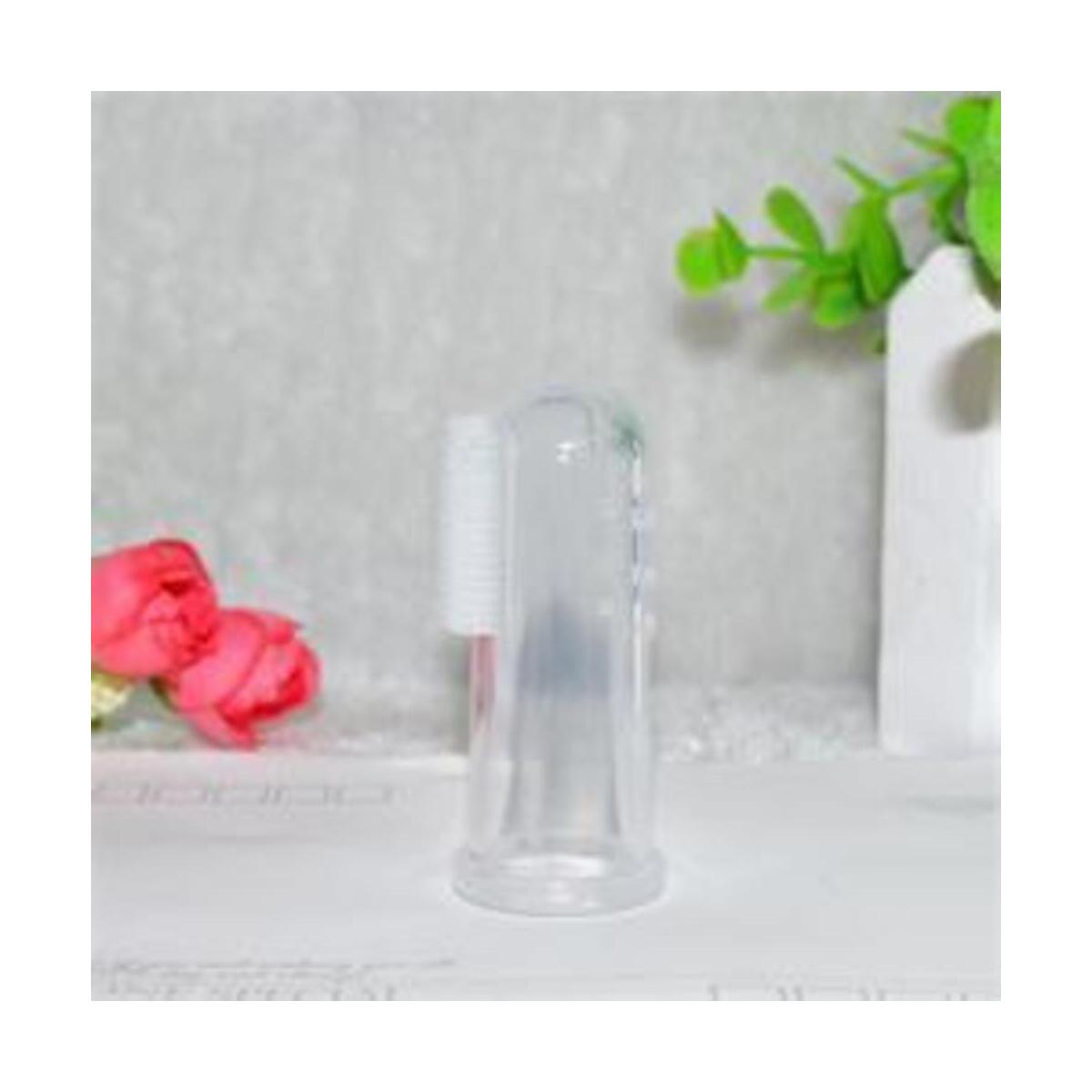 Soft Training Silicone Finger Toothbrush Excellent Baby Finger Toothbrush Useful Healthy Baby Teeth Cleaning Silicone Finger Baby Toothbrush Infant Training Teether Teething Massager Teeth Care Cleaning Brush Tool