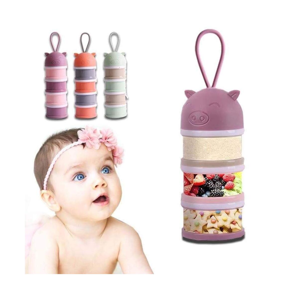 Portable Detachable  Baby Food Storage Box Essential Cereal Cartoon Milk Powder Boxes Toddle Kids Formula Milk Container