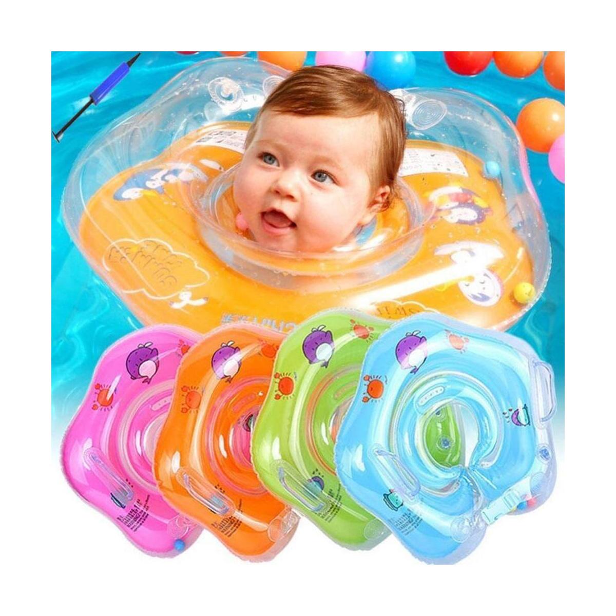 Inflatable Circle Newborn Neck Float Infant Baby Swimming Swim Ring float Safety