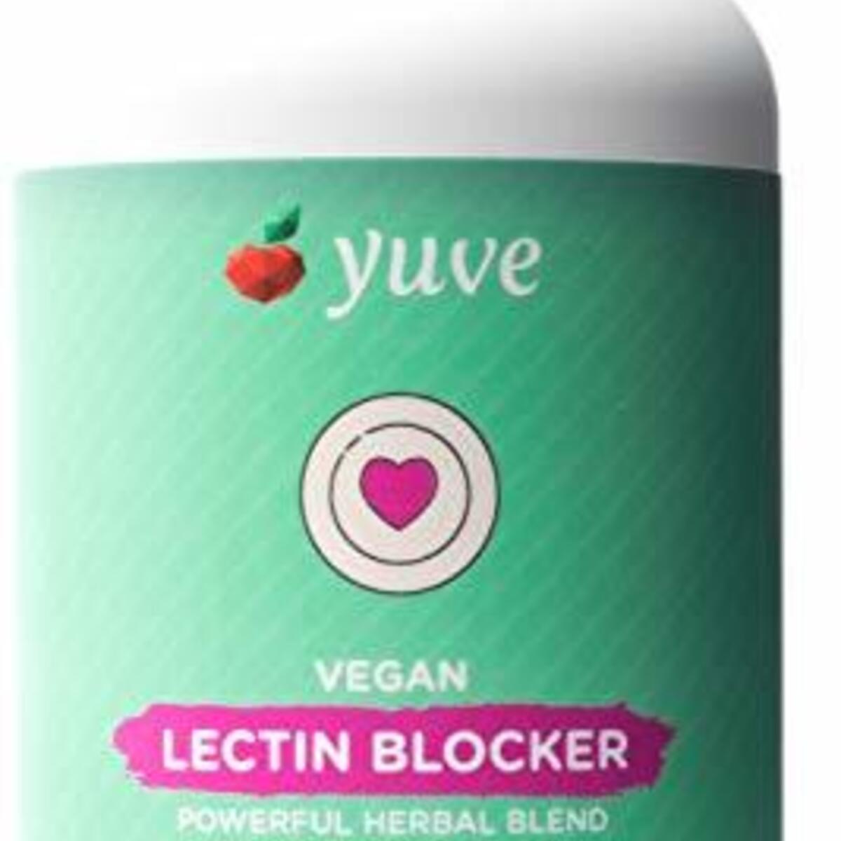 Yuve Lectin Blocker Defense - Blocks Interfering Dietary Lectins, Supports Intestinal & Digestive Health, Helps Reduce Gas, Aids Against Food Cravings - Non-GMO, Gluten Free - 60 Vegan Caps