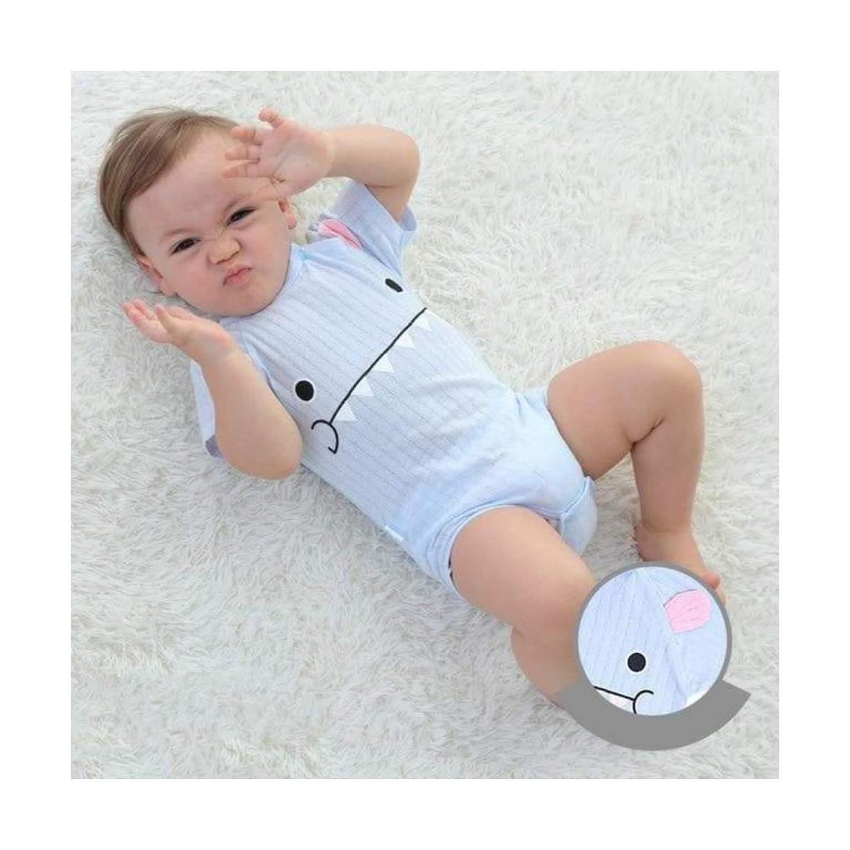 Baby Unisex Cotton Linen Solid Color Romper Cute Bodysuit with Button Short Sleeve beautiful Infant Summer Clothes