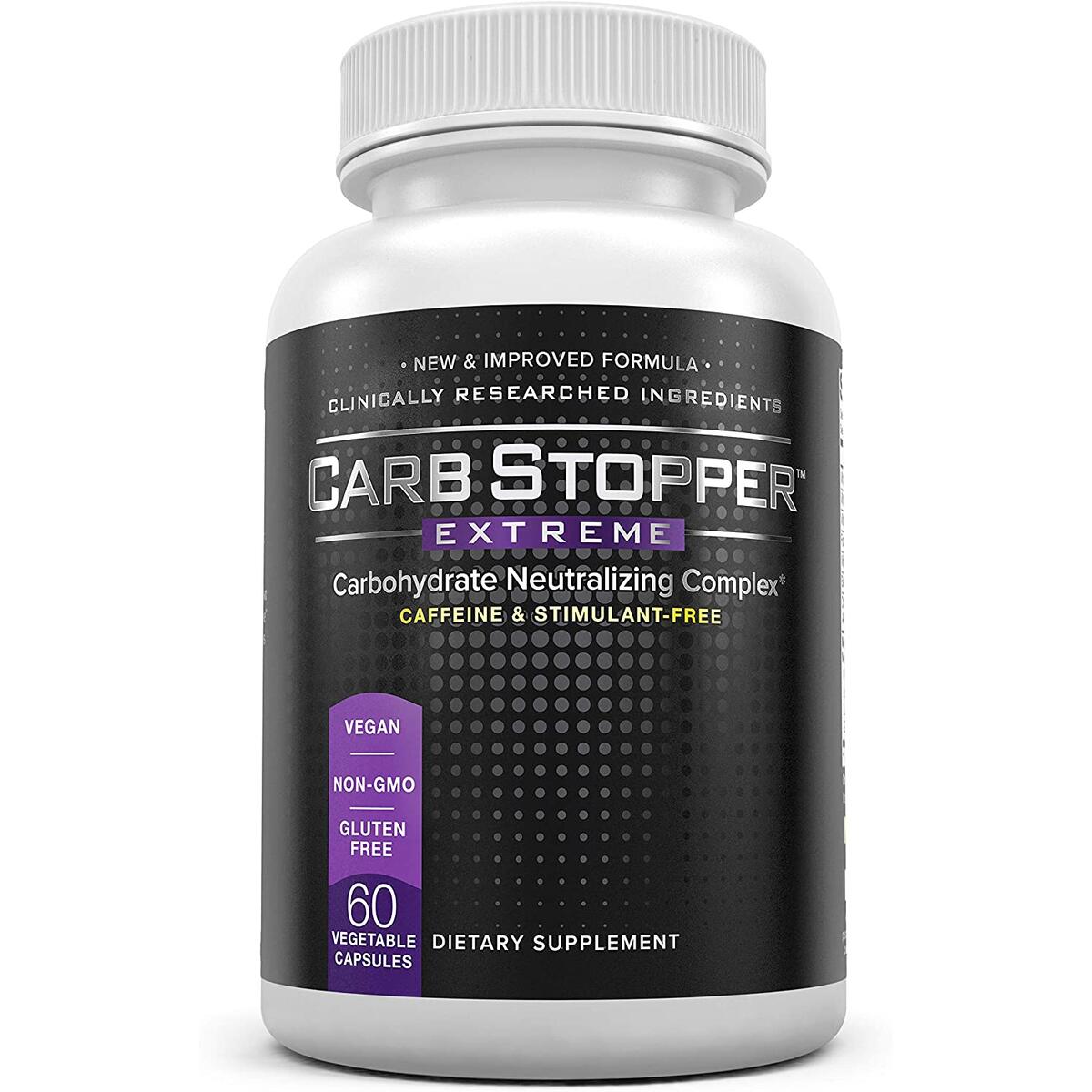 Carb Stopper Extreme: Maximum Strength, All-Natural Carbohydrate and Starch Blocker Weight Loss Supplement