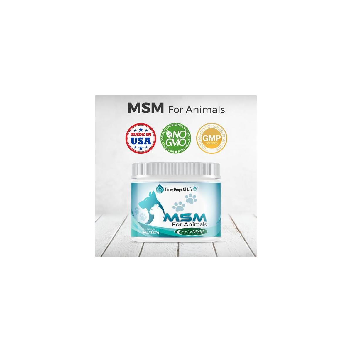 Pet PurforMSM - Recommended Daily Animal Supplement - Made in the USA
