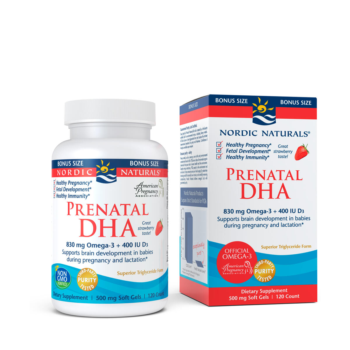 Prenatal DHA Strawberry 120 Soft Gels