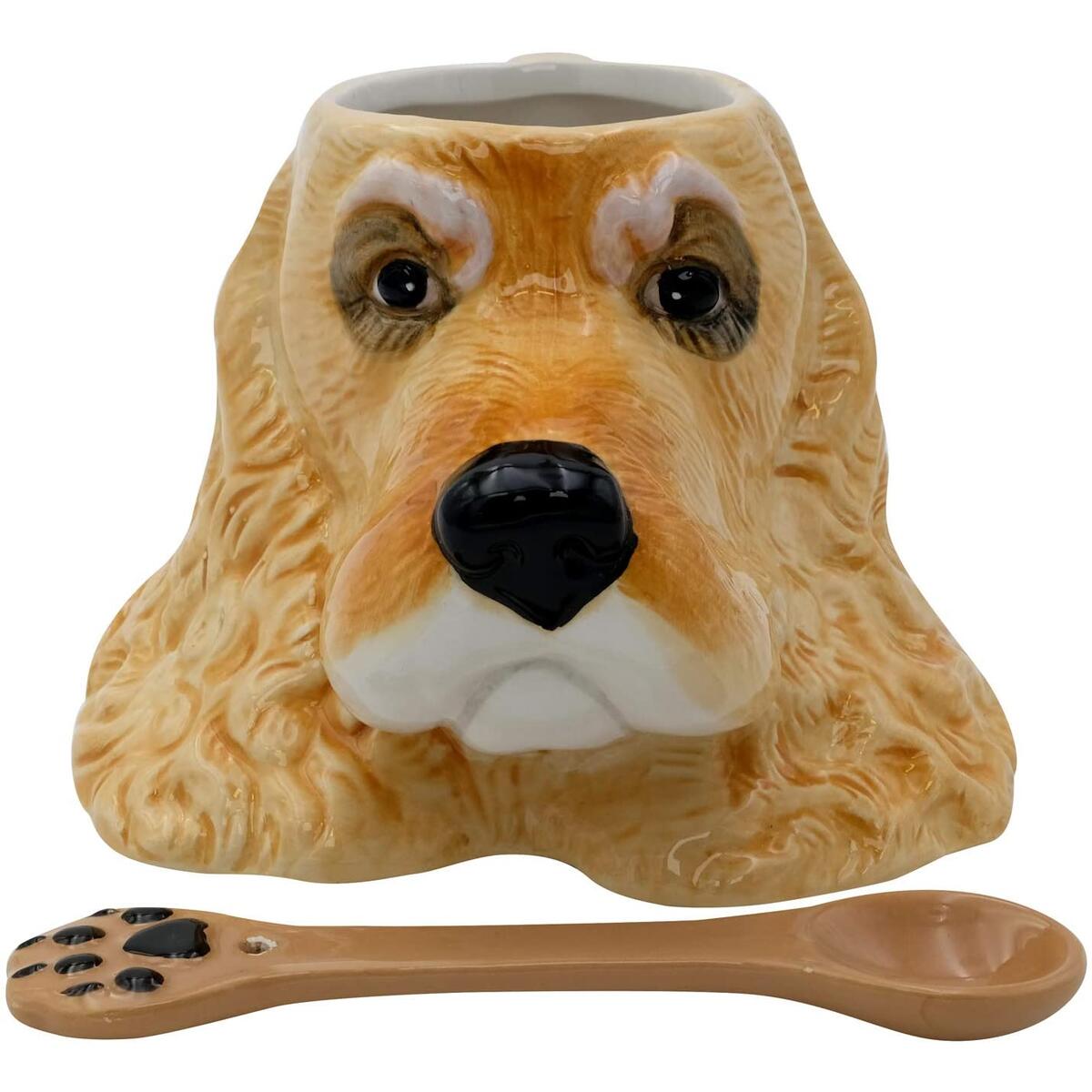 3D Hand Painted Dog Coffee Tea Ceramic Mug Cute Pet Perfect Dog Lover (Cocker Spaniel Only)