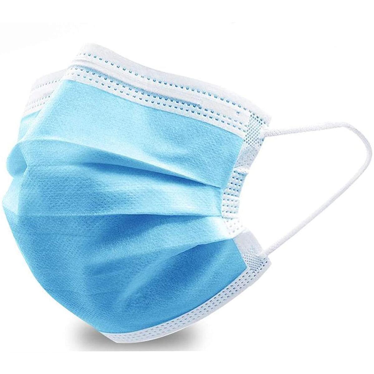 Premium 99% Filtration 3 Ply Face Masks with Earloop- 50 Count