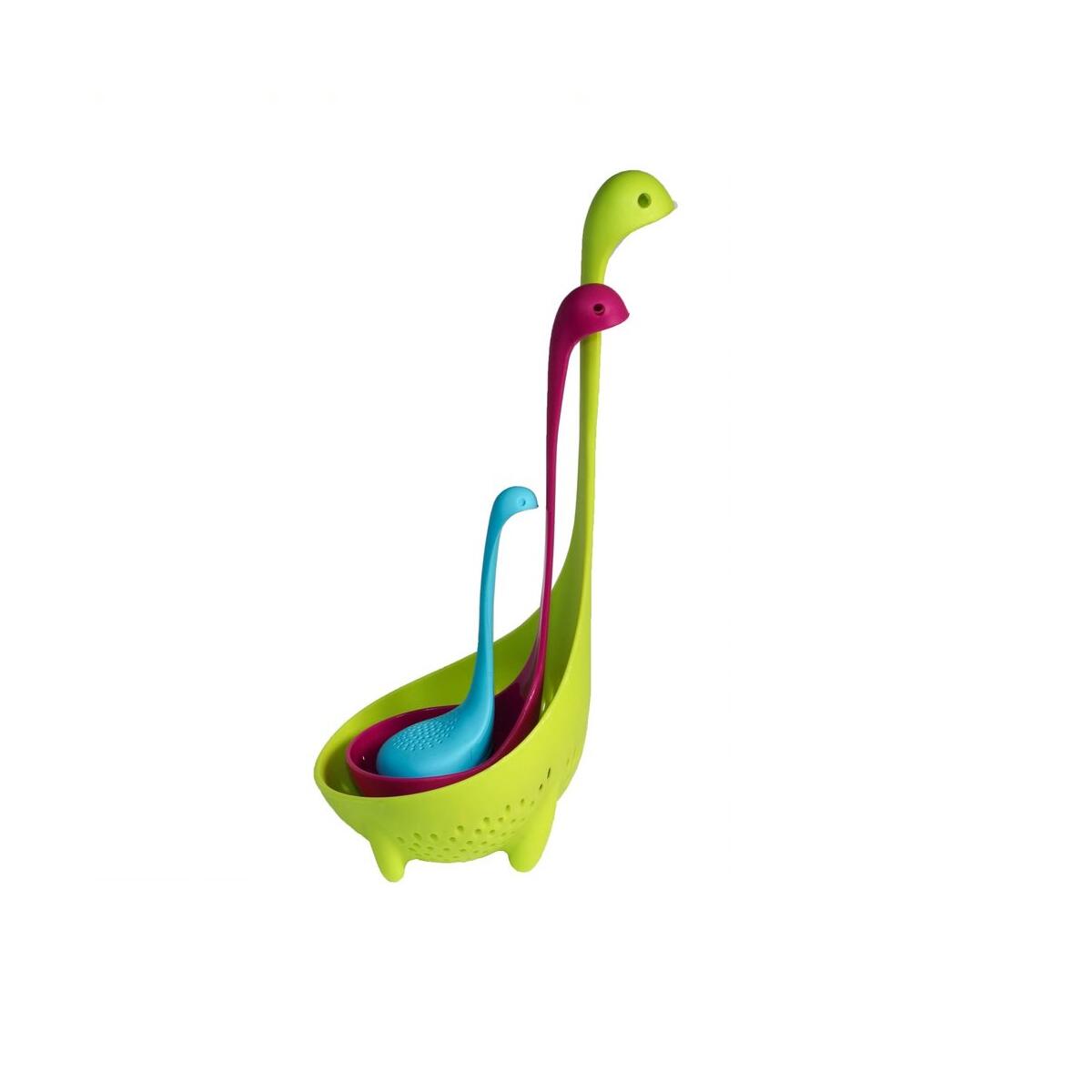 Loch Ness Ladles - Family | BPA Free Colander Tea Infuser Spoon for Kitchen Gifts Set