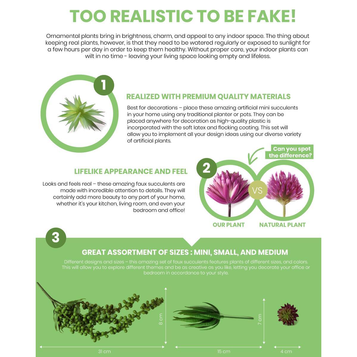 Fake Succulent Plants 3 Rebate - RebateKey