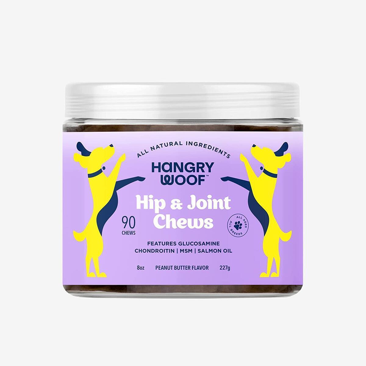 Natural Dog Joint Supplement Chews | Advanced Dog Glucosamine, Chondroitin, MSM, Turmeric, Fish Oil, & Calcium | Joint Pain Relief from Arthritis, Inflammation, & Hip Dysplasia in Dogs | Made in USA