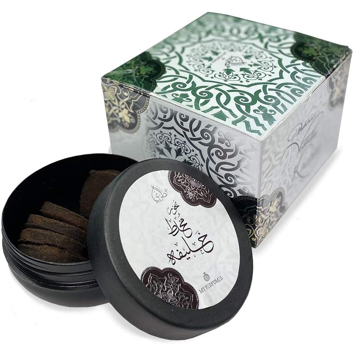 Otoori Bakhoor Mukhallat Khalifa Incense - 10 Tablets Wood Fragrance bukhoor - Use on Charcoal / Electric Insence Burner (100gm)
