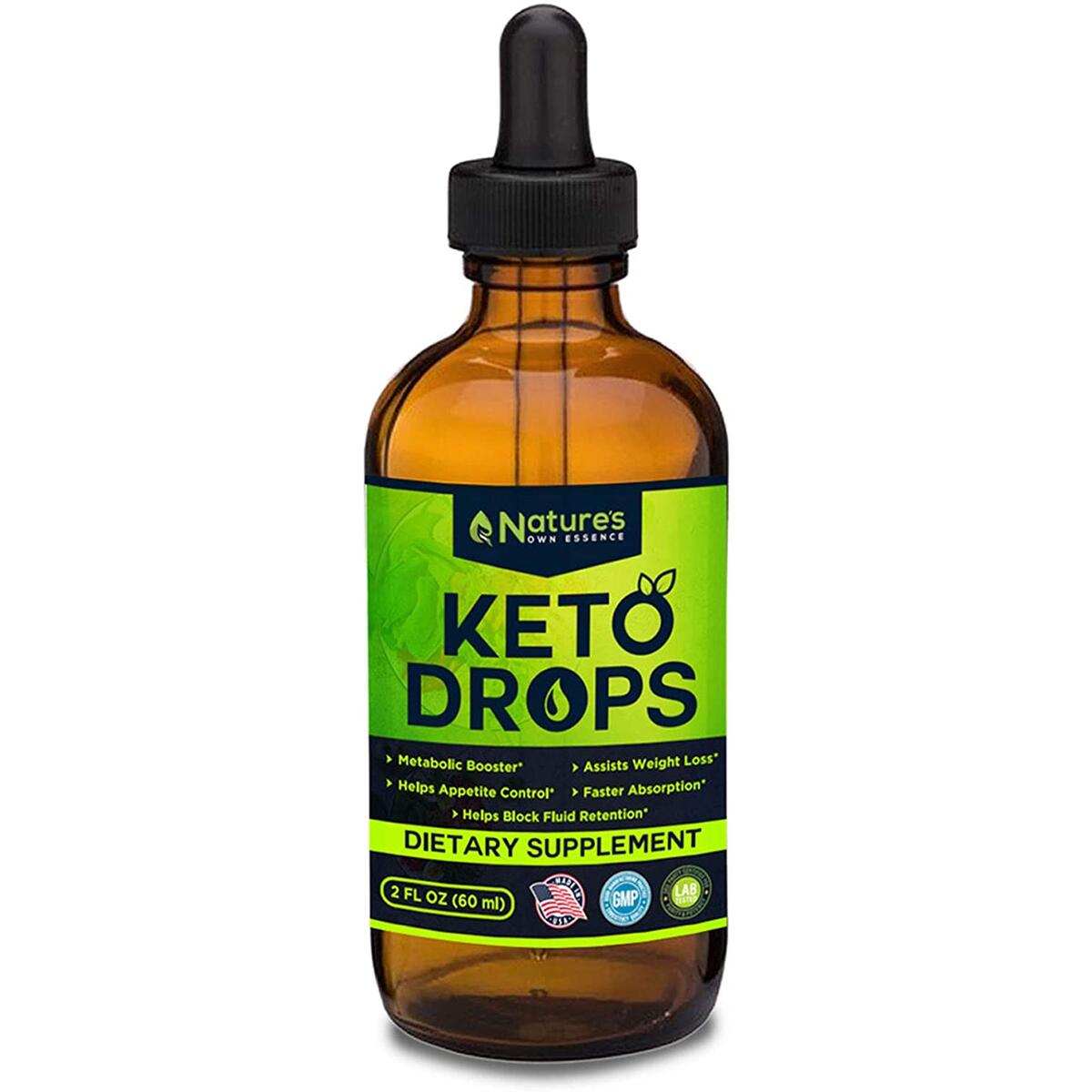 Raspberry Ketone Drops with African Mango - Natural Keto Liquid for Advanced Carb Weight Loss - Supports Natural Weight, Ketosis Diet Supplement & Metabolism - Fat Burner & Appetite Suppressant - 2 oz