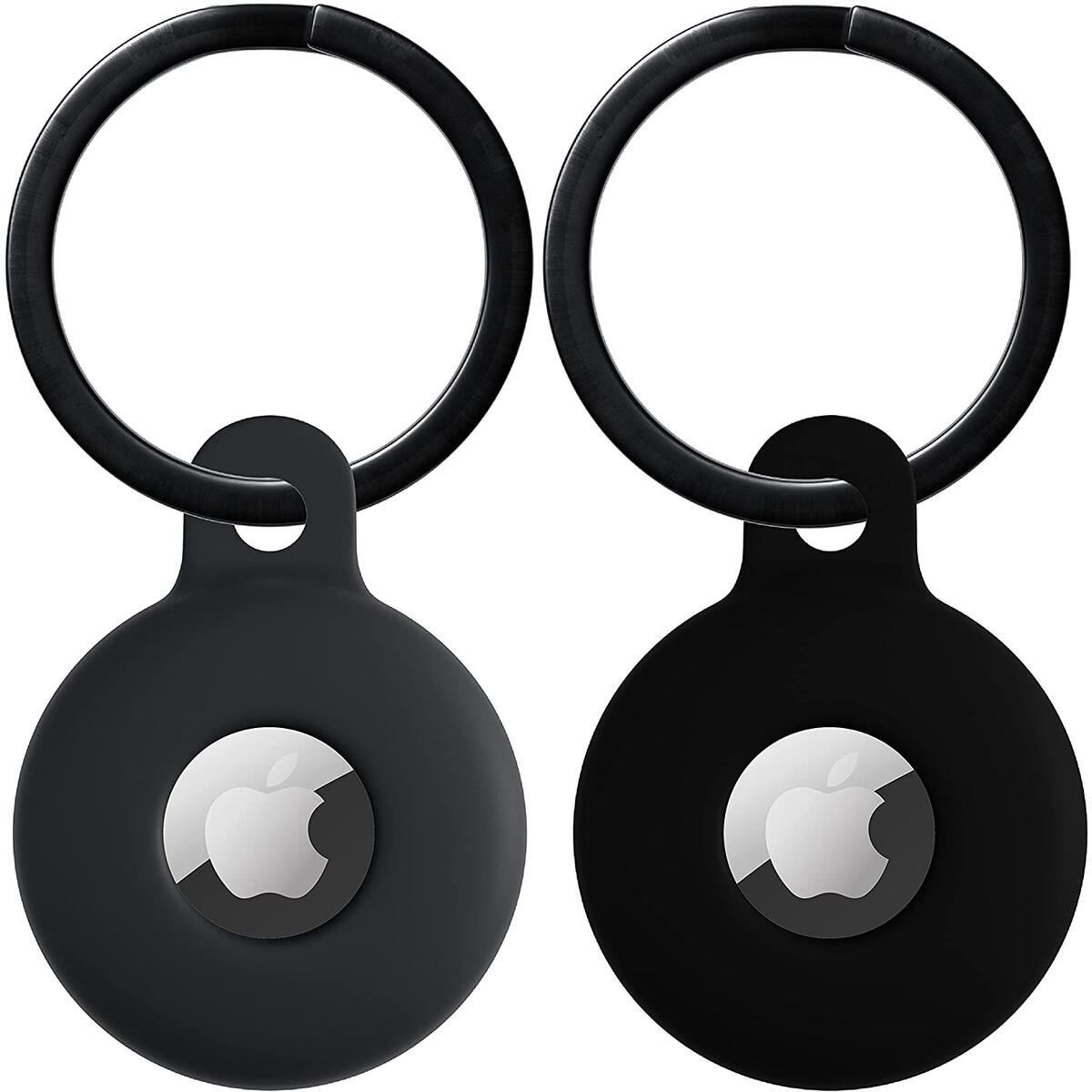 airtag key ring - black, grey