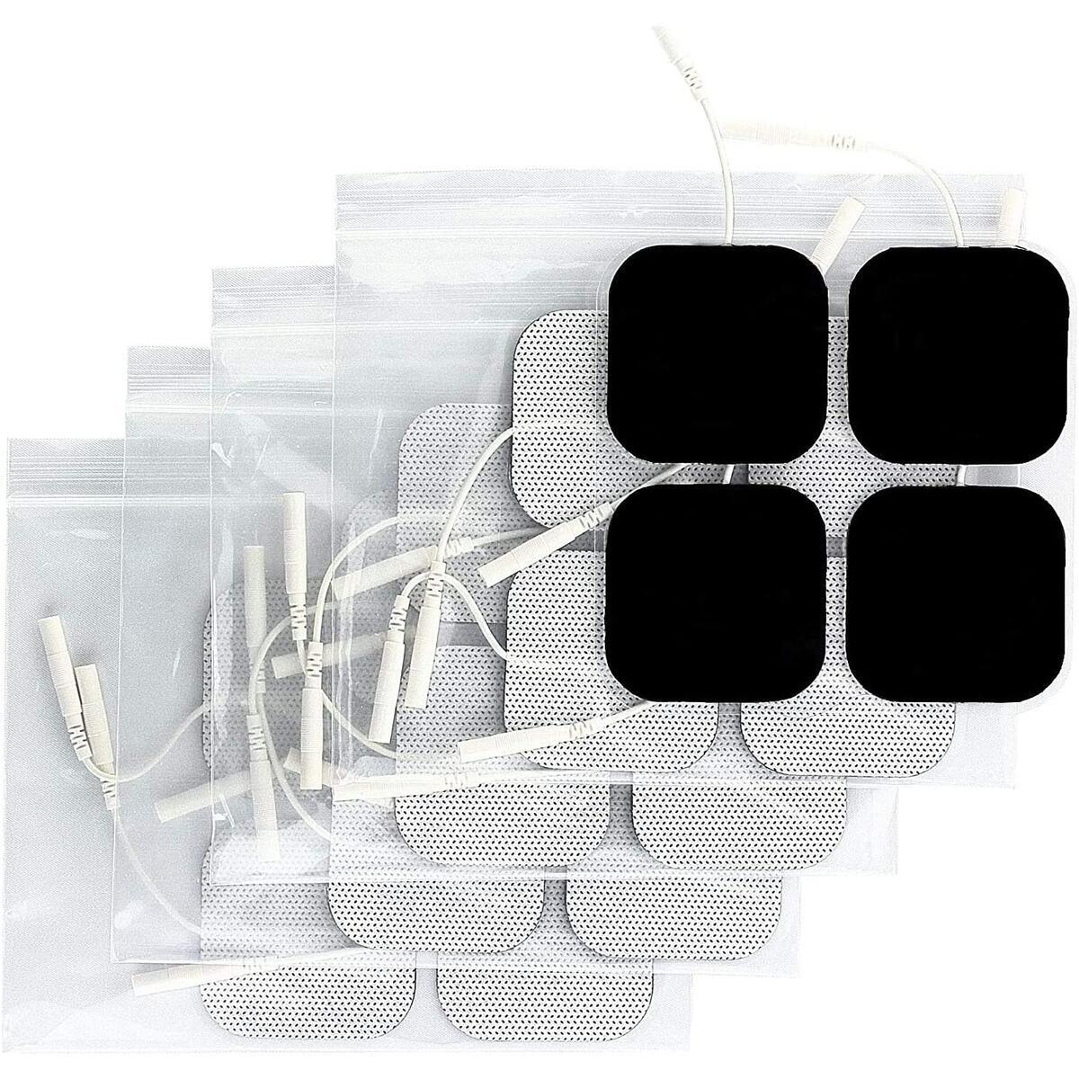 Syrtenty TENS Unit Pads 2x2 20pcs Reusable Replacement Electrode Patches for Electrotherapy