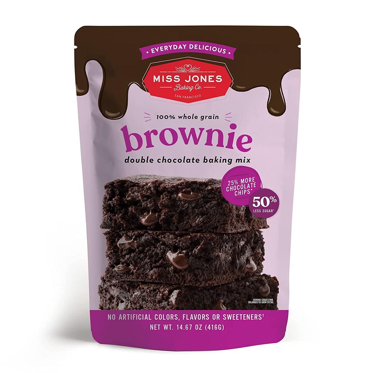 Brownie Mix - Whole Grains, More Chocolate Chips, Guilt Free Brownie Mix, Naturally Sweetened Desserts & Treats