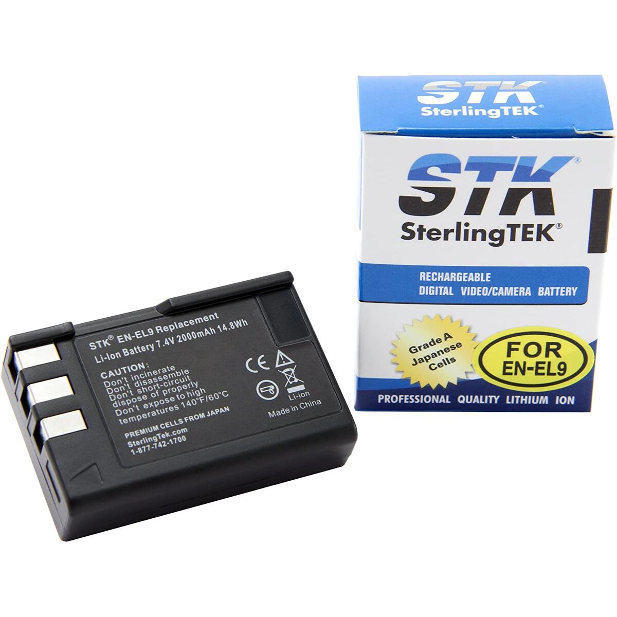 STK EN-EL9 EN-EL9a Battery for Nikon D3000, D5000, D40, D60, D40X