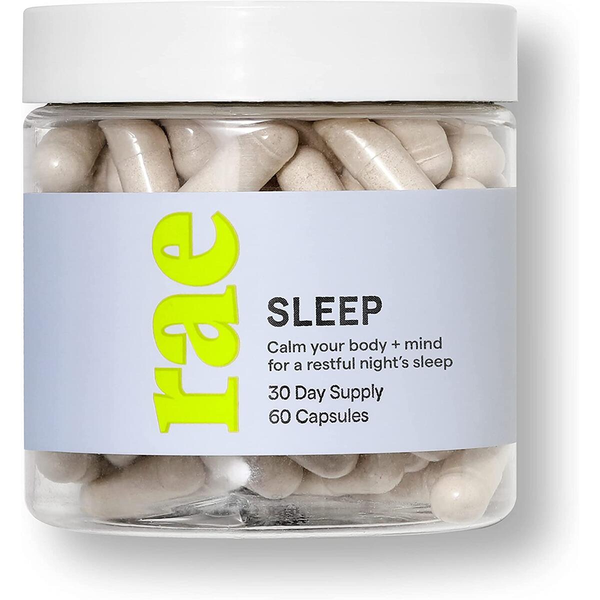 Sleep Capsules - Natural Sleep Aid for Adults with Melatonin - Sleep Supplement for Relaxation - Vegan, Gluten Free and Non GMO - 30 Day Supply