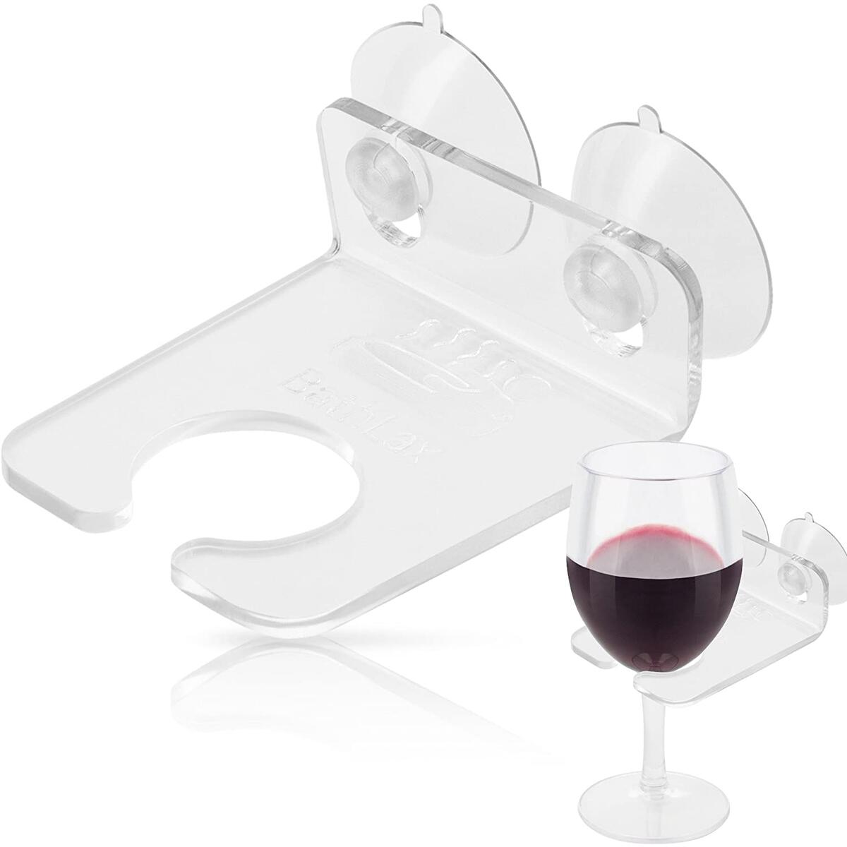 Stocking Stuffers for Her BathTub Products, Relax Bathtub Wine Glass Bath Holder Caddy Gifts Ideas for Women Employee Christmas Gift Idea
