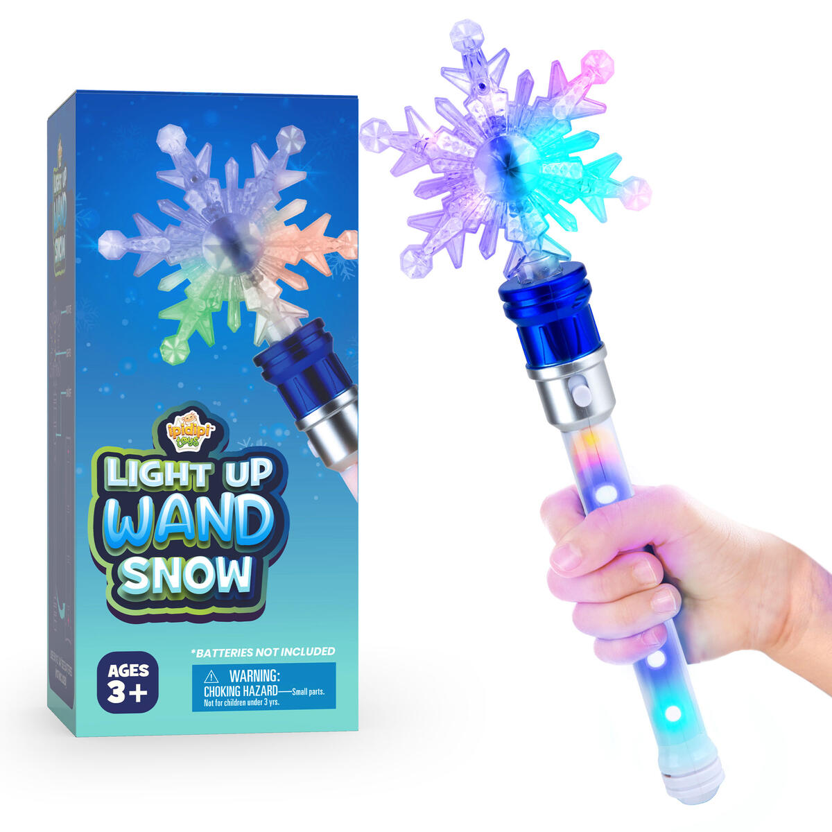 Light-Up Snowflake Spinning Wand