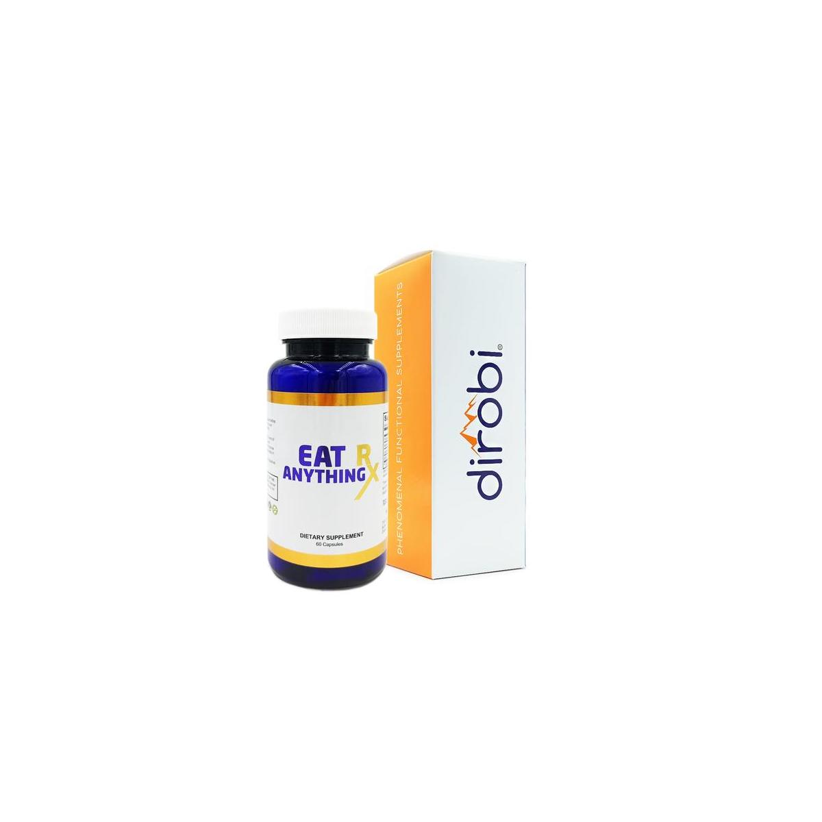 Eat Anything Rx - Comprehensive Digestive Enzyme - Fructose, Lactose, Fats, Carbs, Proteins & More - 30 count bottle
