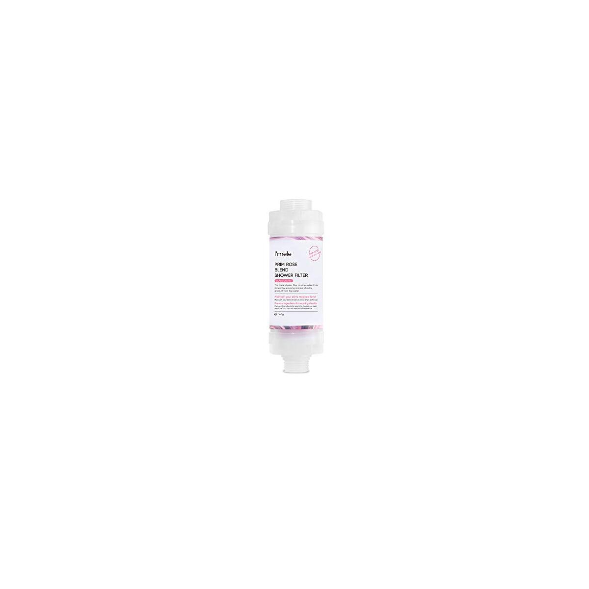 I'mele Prim Rose Scented Shower Filter - Purifying & Removes Chlorine, Fluoride & Heavy Metals, Vitamin C Added, Relaxing Bath, Aroma Therapy, Reduces Dry and Itchy Skin