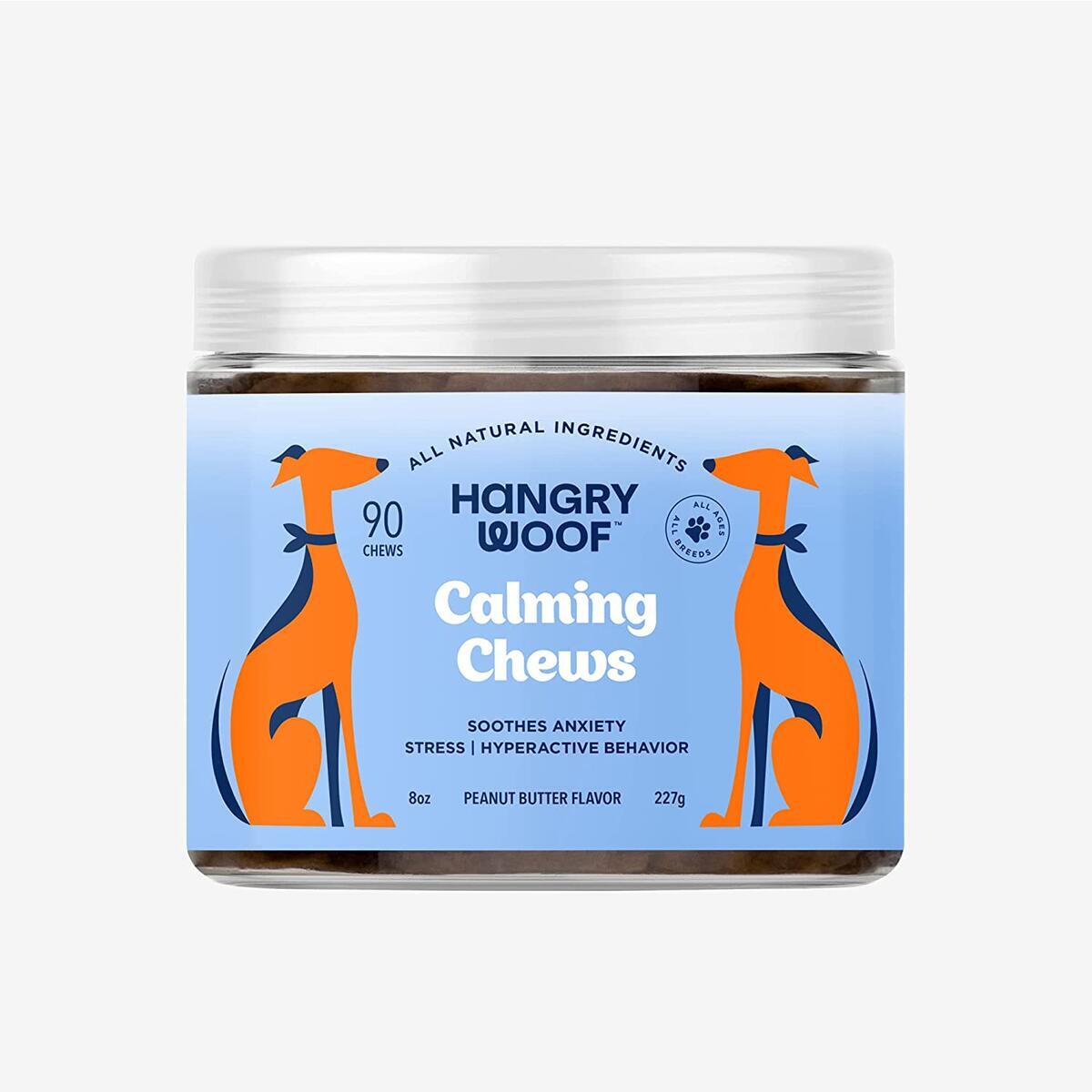 Natural Dog Calming Treats with Hemp for Separation Anxiety, Aggression, Pain, & Stress | Hyper Dog Calming Aid for Barking, Chewing, Behavior Training | Relaxation for Travel, Thunder, Sleep