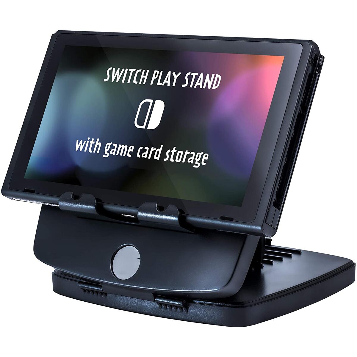 ADZ Switch Stand, Multi-Function Switch Playstand Compatible with Nintendo Switch Console, Portable & Compact with 7 Height Settings & 24 Switch Game Holder (FOR PRIME MEMBERS)