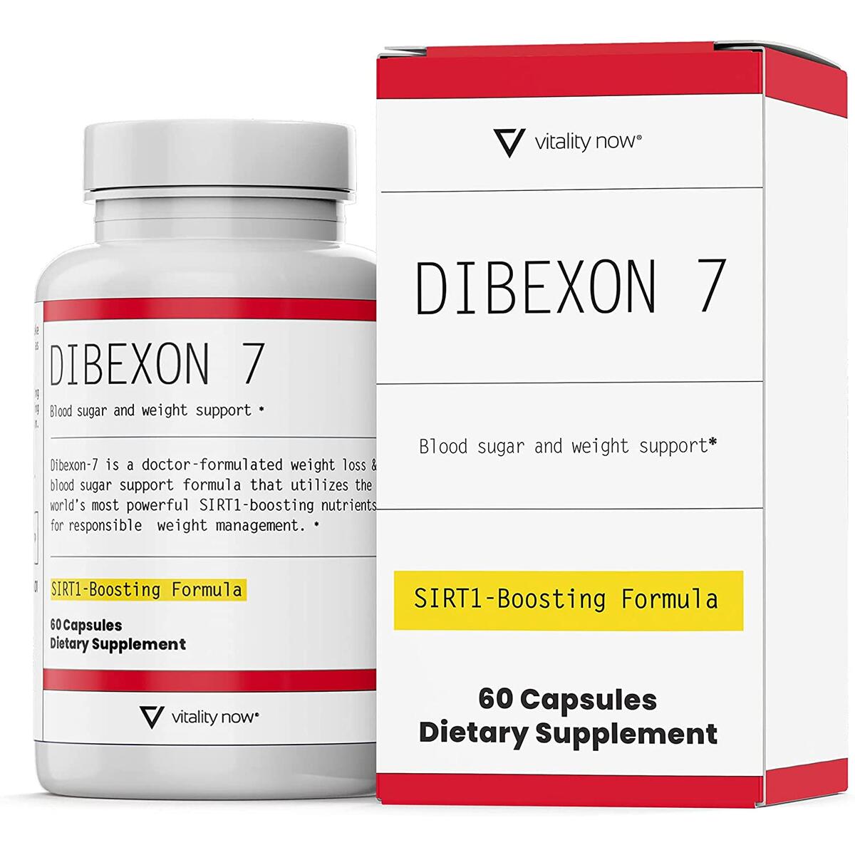 Dibexon 7 | Nature-Based Daily Blood Sugar Support - Black Turmeric, Chromium Polynicotinate, Thiamin, Vitamin B6, Vitamin B12, Alpha Lipoic Acid, Benfotiamine - 30-Day Supply (60 Count)