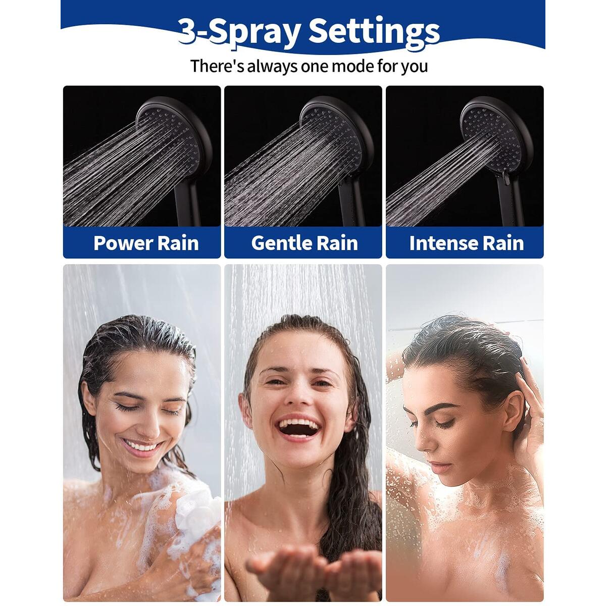Black Shower Head With Handheld Cashback Rebates - RebateKey