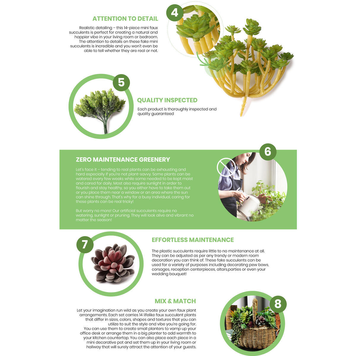 Fake Succulent Plants 3 Rebate - RebateKey