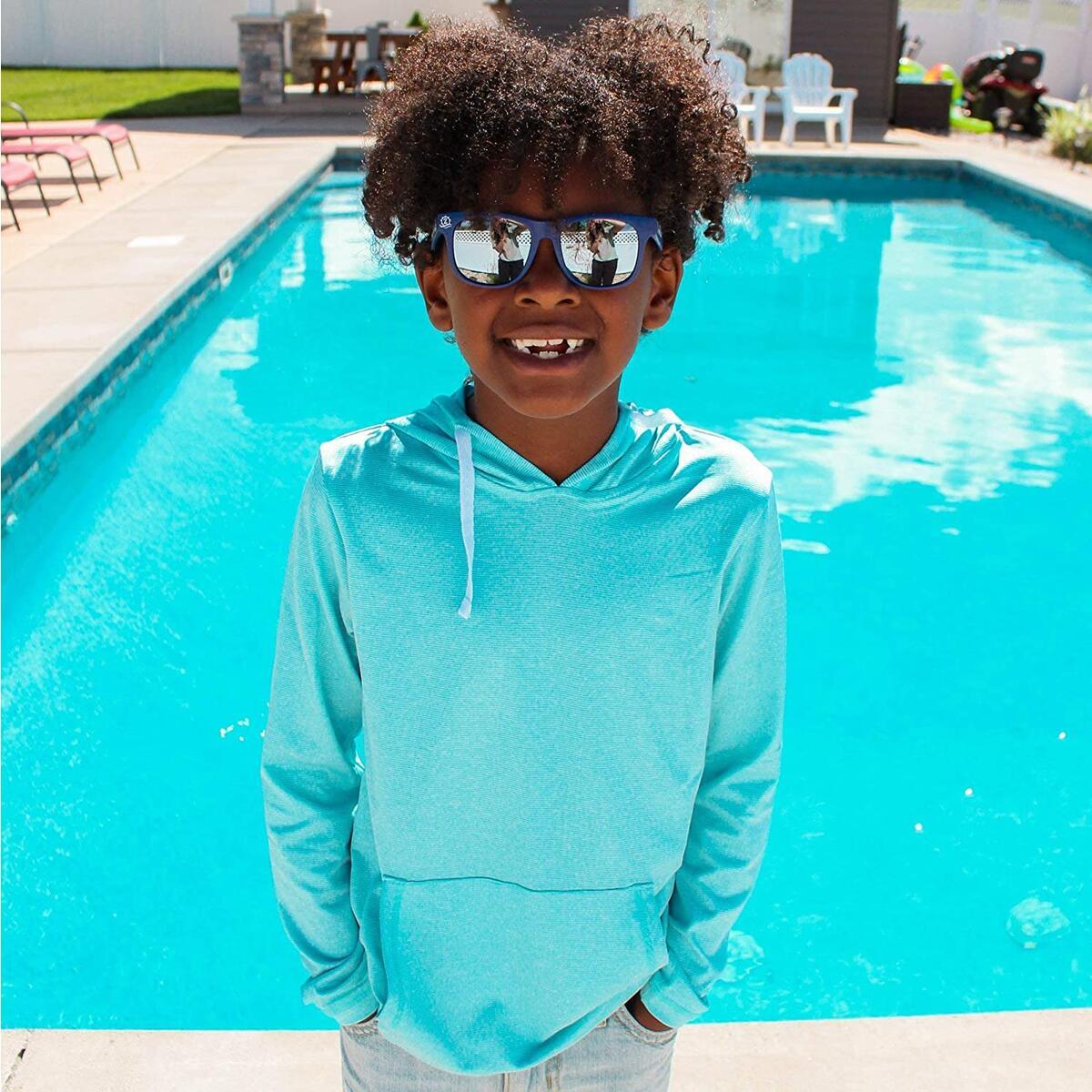 Long Sleeve Hoodie Sweatshirt - Kids UPF 50+ Protection - all colors and sizes