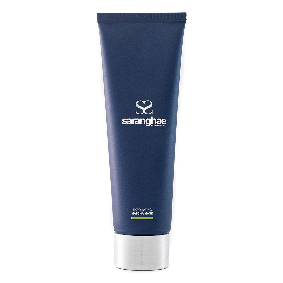 Exfoliating Mask Matcha Green Tea - 4.05 oz. Natural & Gentle Face Scrub with Shea Butter - Removes Dead Skin & Promotes Healthy Cellular Regeneration by Saranghae