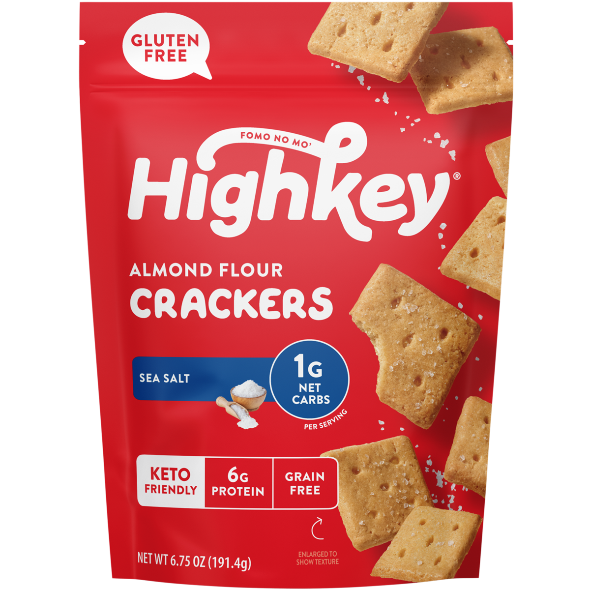 HK Keto Almond Flour Sea Salt Crackers