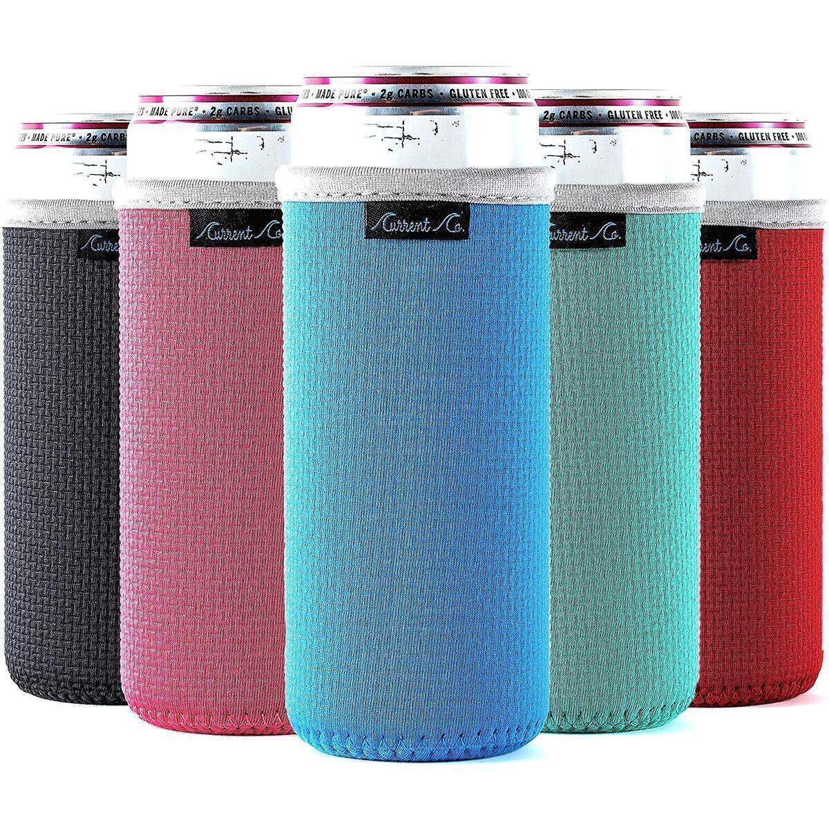 Slim Can Koozies (5-Pack) for White Claw, Seltzers, and Skinny 12oz Beers