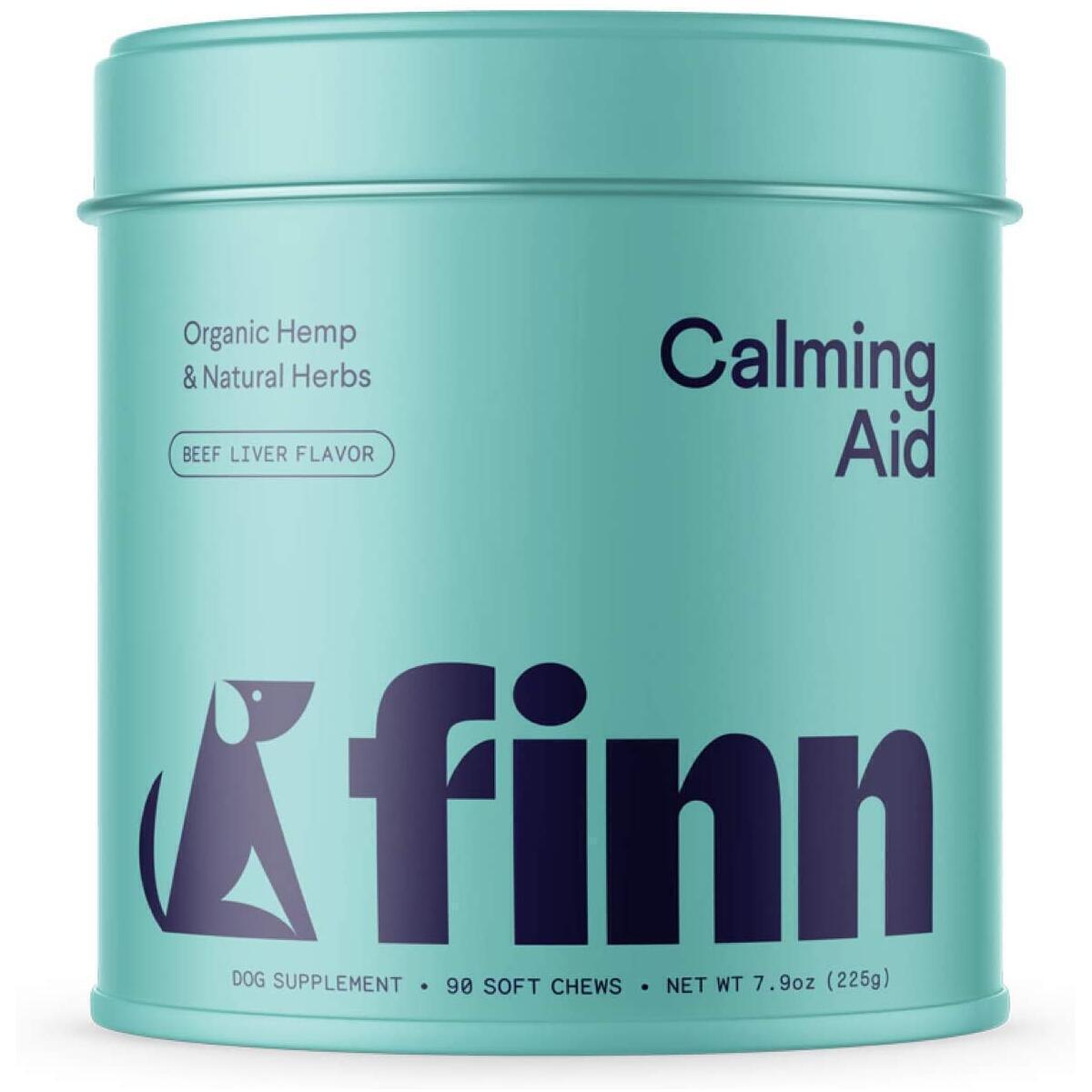 Finn Calming Aid for Dogs -- Natural Calming Chews with Melatonin & Chamomile for Stress & Anxiety - Made in The USA, 90 Soft Chew Treats