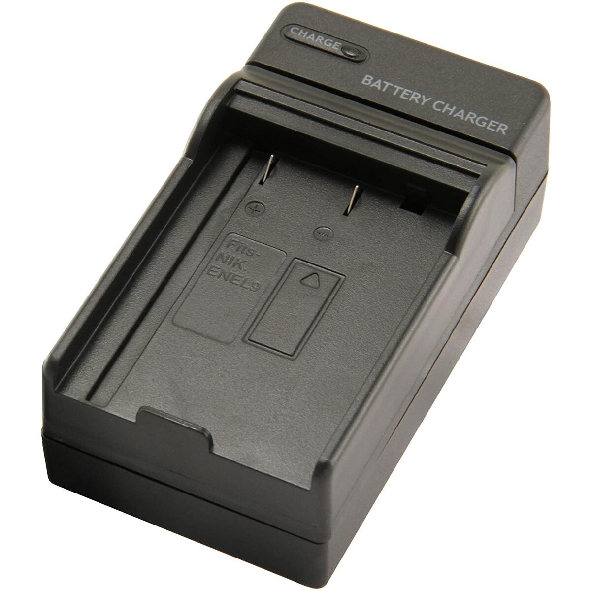 STK EN-EL9 Charger for Nikon D3000, D5000, D40, D60, D40X SLR Cameras, MH-23 and Nikon EN-EL9 / EN-EL9a Batteries