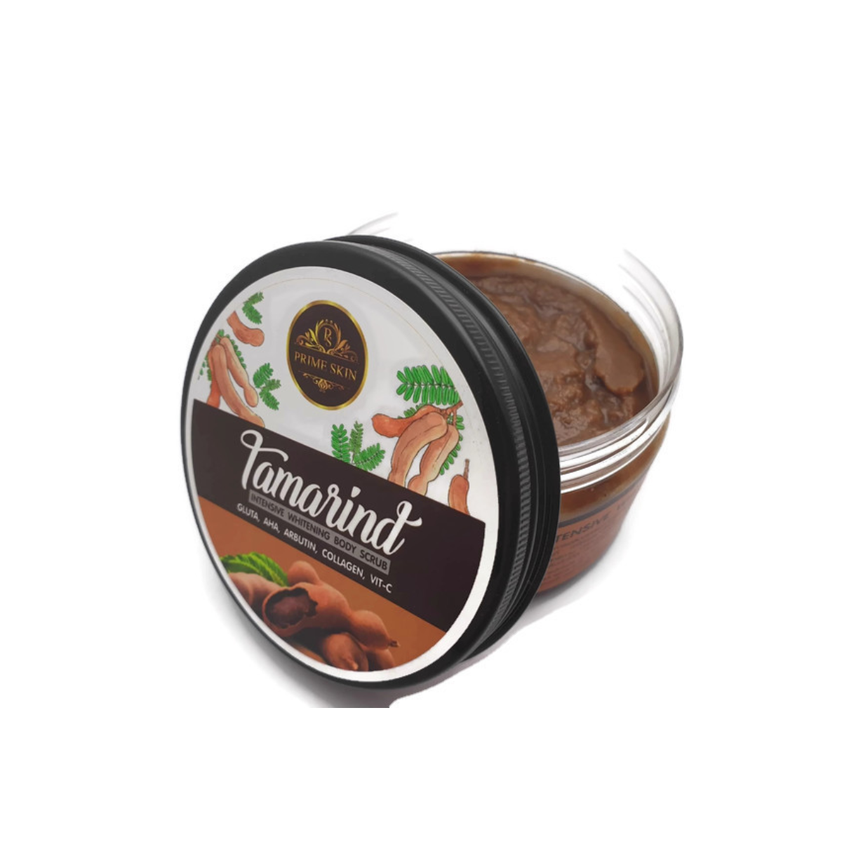Tamarind Exfoliating Body Scrub - Exfoliating Body Wash with Natural Tamarind Extract and Vitamin C - Deep Skin Cleaning and Moisturizing - May Reduce Wrinkles and Dark Spot 300g (Tamarind)