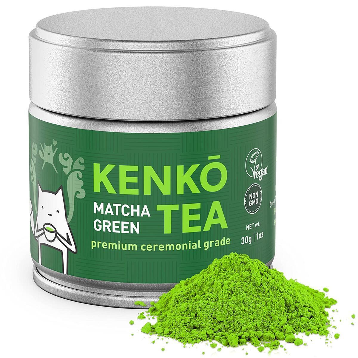KENKO - Ceremonial Grade Matcha Green Tea Powder - 1st Harvest - Special Drinking Blend for Top Flavor - Best Tasting Premium Matcha Tea Powder - Japanese -30g [1oz]