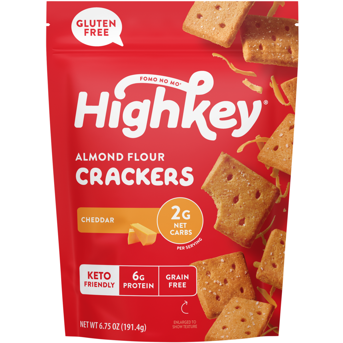 HK Keto Almond Flour Cheddar Crackers