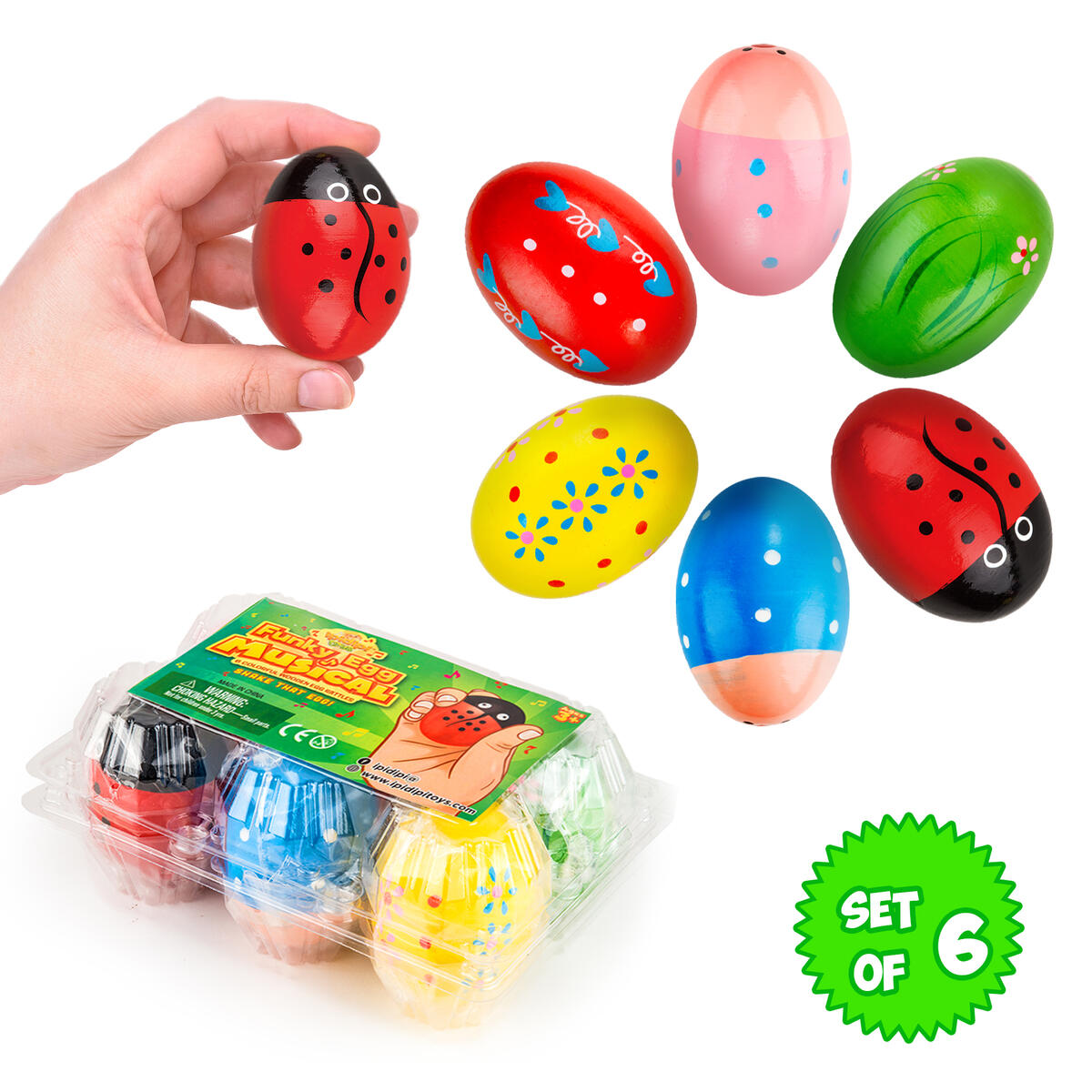 Wooden Egg Shakers Maracas