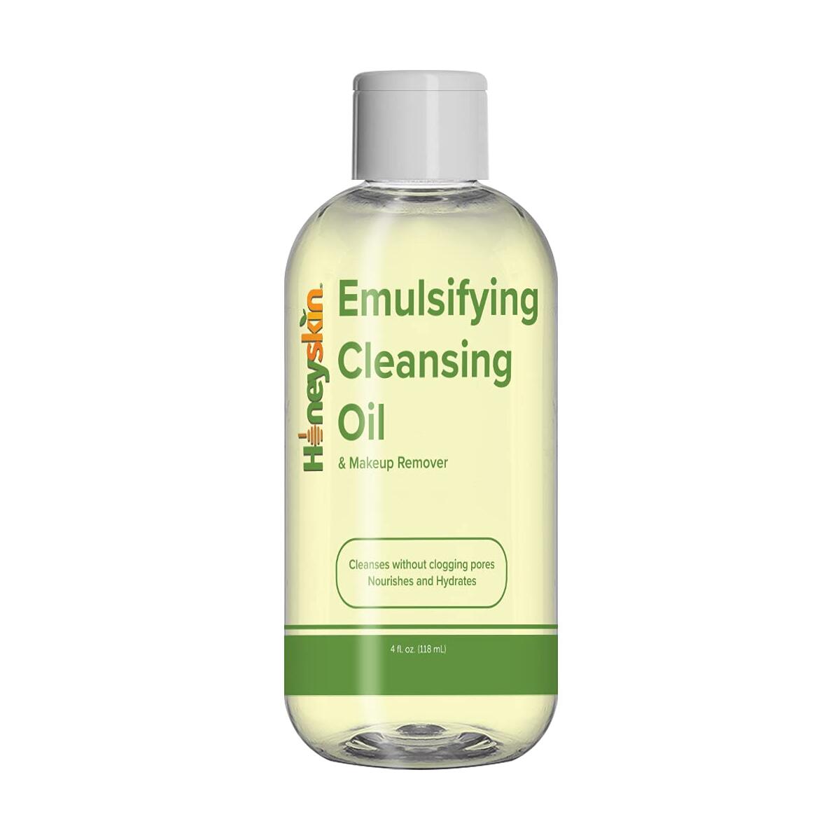 Emulsifying Facial Cleansing Oil and Makeup Remover Oil - Hydrating Facial Cleanser - Deep Pore Cleanser - Gentle Cleansing Oil For Face - Organic Skin Moisturizer with Aloe Vera and Olive Oil (4oz)