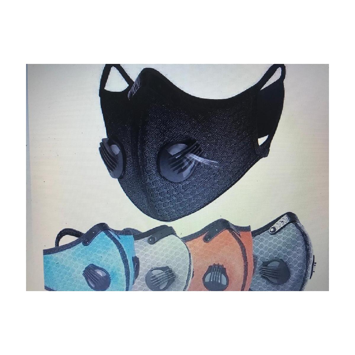 4 pcs - Sports Reusable Activated Carbon face mask with 2 valves