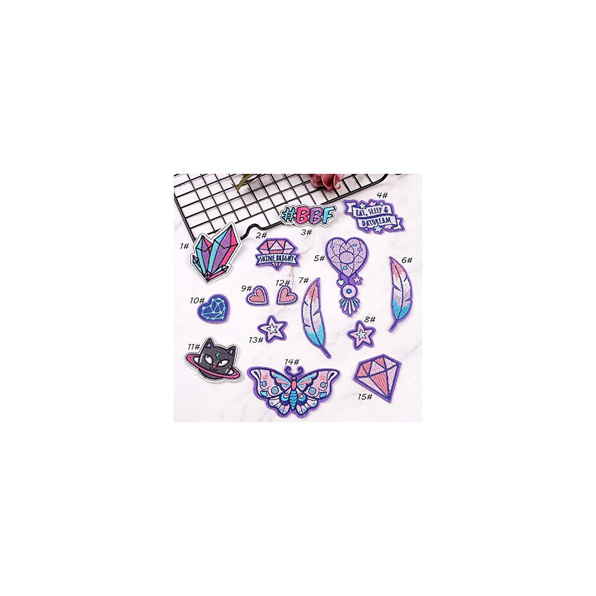 Iron On Patches Appliques Clothes Backpacks 10Pack