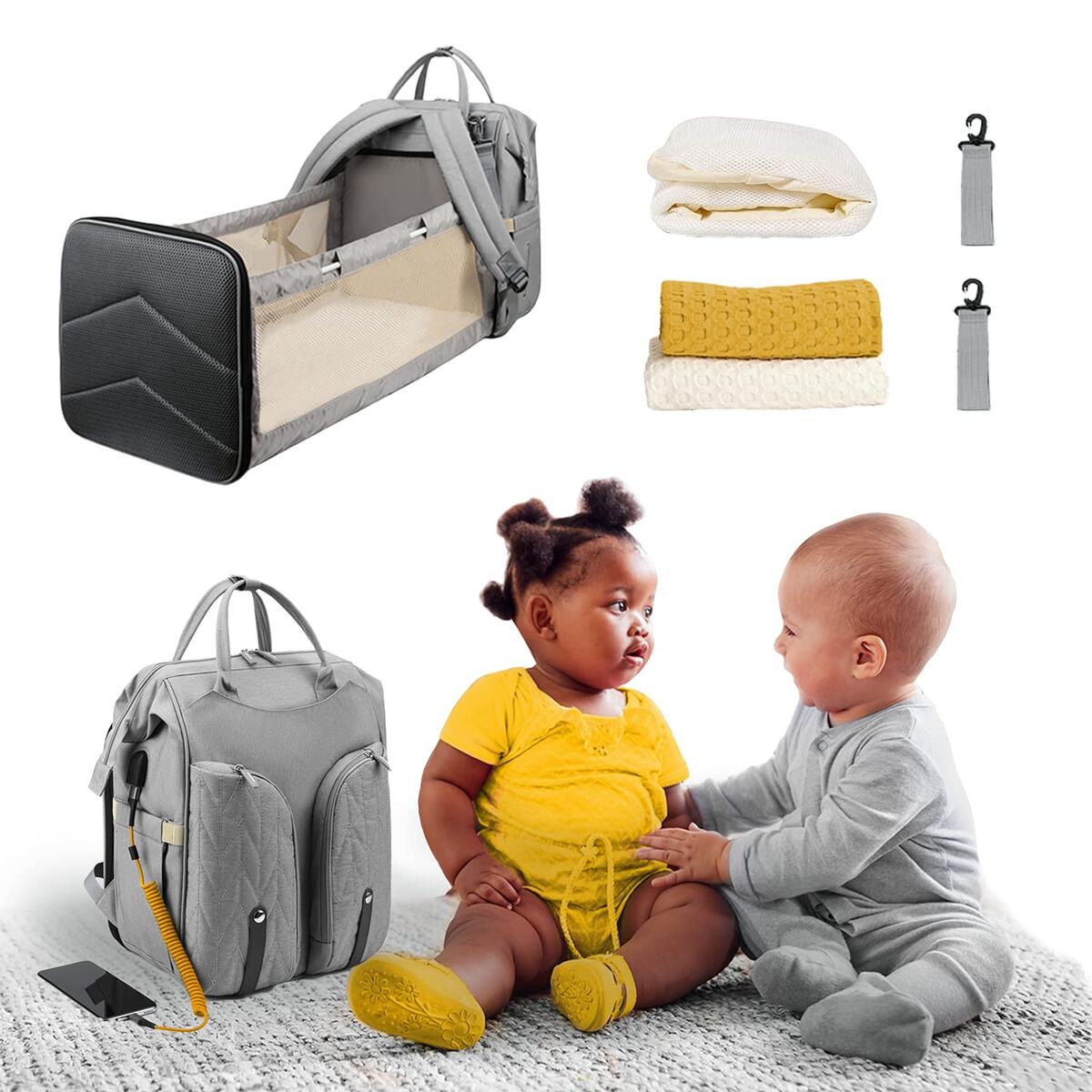 Diaper Bag Backpack with Changing Station